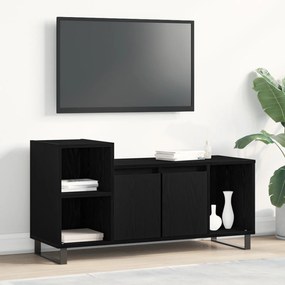 vidaXL Κάσκα Τηλεόρασης Μαύρο Δρυς 100x35x55 εκ. Επεξεργασμένο Ξύλο