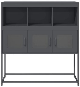 vidaXL Ντουλάπι Ανθρακί 100,5x39x107 εκ. από Χάλυβα Ψυχρής Έλασης