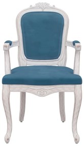 Καρέκλες Τραπεζαρίας 2 τεμ Μπλε 62x59,5x100,5 εκ Βελούδινες - Μπλε