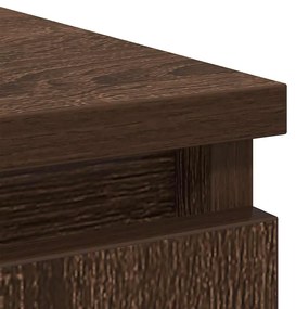 Συρταριέρα με Συρτάρια καφέ δρυς 71x35x65 εκ. Επεξ. Ξύλο - Καφέ