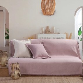 Ριχτάρι Nature Rib-22 Lilac Nef-Nef Τριθέσιο 170x300cm Βαμβάκι-Ακρυλικό