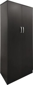 Ντουλάπα δίφυλλη Athos pakoworld σε wenge απόχρωση 80x42x180εκ