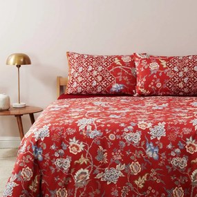 Παπλωματοθήκη Vicenza (Σετ 4τμχ) Red Bassetti Queen Size 250x210cm 100% Βαμβάκι