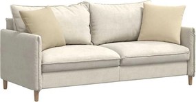 vidaXL Μαξιλάρι Καναπέ 2 pcs Κρεμ 45 x 45 cm ύφασμα