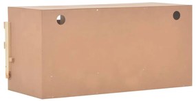 vidaXL Φωλιά για Κότες με 3 Θέσεις 96x40x45 εκ. από Μασίφ Ξύλο Πεύκου