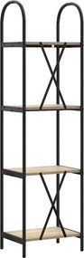 vidaXL Ράφι Βιβλίων Δρύς Sonoma 40 x 30 x 146 εκ Επεξεργασμένο ξύλο