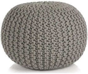 Πουφ Σκαμπό Cotton 05692.015 50x40cm Light Grey Cotton,Fabric