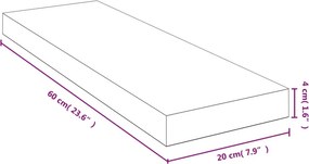 vidaXL Ράφι Τοίχου 60 x 20 x 4 εκ. από Μπαμπού