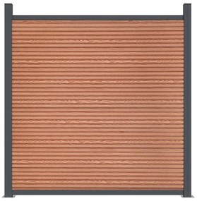 vidaXL Πάνελ Περίφραξης Καφέ 1564 x 186 εκ. από WPC