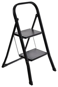 ESTIA ΣΚΑΛΟΣΚΑΜΠΟ NEO BLACK ΜΕ 2 ΣΚΑΛΙΑ 46x55x81cm