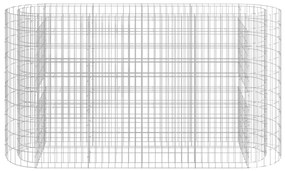 vidaXL Συρματοκιβώτιο-Γλάστρα Υπερυψωμένη 190x50x100 εκ Γαλβαν. Ατσάλι