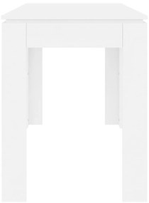 vidaXL Τραπεζαρία Λευκή 120 x 60 x 76 εκ. από Επεξ. Ξύλο