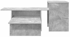 vidaXL Τραπέζι κονσόλας Σκυρόδεμα Γκρι 91,5 x 35 x 38,5 εκ