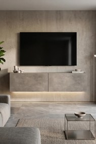 Stewehome Μοντέρνα επιτοίχια τηλεοπτική βάση από σανίδα μελαμίνης 120x32x30 cm