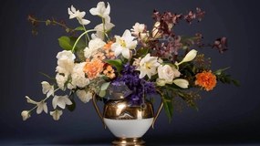 Intra Συλλεκτικό Ξύλινο Παζλ Plywood 4mm - Κομψή φλοράλ σύνθεση σε διακοσμητικό βάζο Σε Ξύλινο Κουτί - Διαστάσεις Puzzle: 10x10 cm – 25 κομμάτια