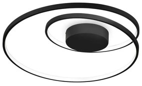 Φωτιστικό Οροφής - Πλαφονιέρα Oz 342290 On-Off 2700K 5000lm 60x18cm Black Ideal Lux