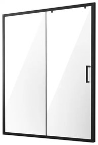 VEVOR Semi-frameless Shower Door 57.7-59&quot; x 70&quot; Tempered Glass 1/4&quot; Matte Black