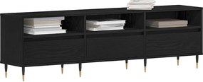 vidaXL Ντουλάπι TV 150 x 30 x 44,5 εκ. Μαύρη Οξυά Επεξεργασμένο Ξύλο