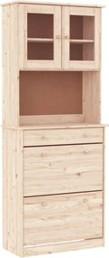 vidaXL Ντουλάπι ALTA 77 x 35 x 188 εκ. από Μασίφ Ξύλο Πεύκου