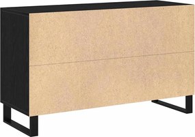 vidaXL Πλαϊνό γραφείο Μαύρη Οξυά 100 x 36 x 60 εκ. Επεξεργασμένο ξύλο