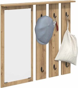 vidaXL Τοίχου Κρεμάστρα artisan δρυς 84 x 10 x 80 εκ.