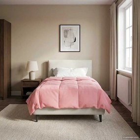 VidaXL Χειμερινό Παπλωματοθήκη 135 x 200 cm Χειμώνας Ροζ Αναπνεύσιμο