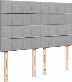 vidaXL Κρεβάτι Boxspring με Στρώμα Αν. Πράσινο 160x200εκ Υφασμάτινο