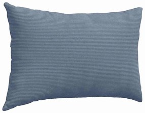 vidaXL Μαξιλάρι Καναπέ 2 pcs Μπλε 60 x 40 cm Υφασμάτινο Κορντουρά