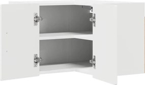 vidaXL Ντουλάπι Γωνίας Τοίχου PORTO Λευκό 57 x 57 x 40 εκ.