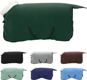 vidaXL Σαμάρι Ίππου Σκούρο πράσινο 145 cm Πολικές φλις