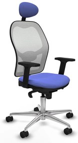 Καρέκλα γραφείου με κεφαλάρι Piqueras y Crespo 2D086N1 Ανοιχτό Μπλε