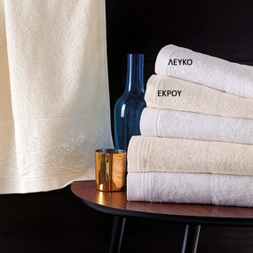 Πετσέτες Μπάνιου (Σετ 3τμχ) Rythmos Katherina 500gsm Λευκό