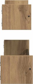 vidaXL Ράφι Τοίχου Επιτοίχιο 2 pcs Artisan Oak 60 x 16 x 14 cm