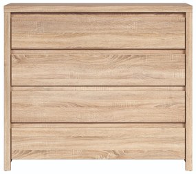 Σιφονιέρα Boston E105, Sonoma οξιά, Με συρτάρια, 92x105x41cm