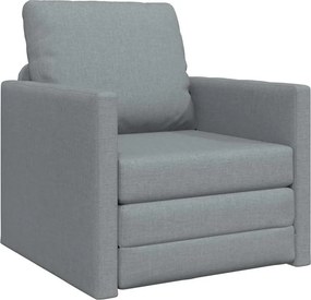vidaXL Κρεβάτι καναπές 60cm Ανοιχτό γκρι ύφασμα