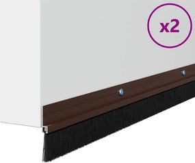 vidaXL Σφραγίδες πόρτας με βούρτσες που προσαρτώνται 2 τμχ. 100 cm