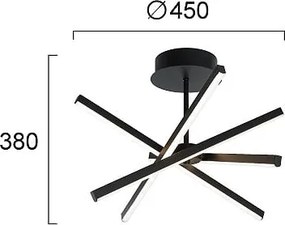 Φωτιστικό Οροφής Πολύφωτο LED Dimmable Viokef Ray 4301200