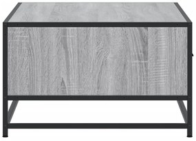 vidaXL Τραπεζάκι Σαλονιού Γκρι Sonoma 90x57x35 εκ. Επεξ. Ξύλο/Μέταλλο
