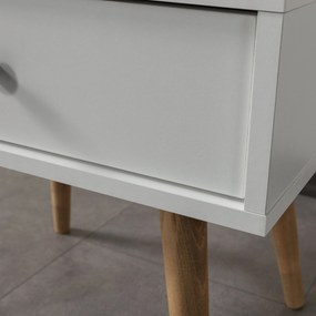 Κομοδίνο Λευκό ROCRO 55x55x30