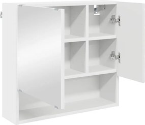 vidaXL Σετ Επίπλων Μπάνιου 3 pcs Λευκό Επεξεργασμένο ξύλο &amp; Μέταλλο