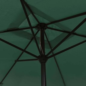 vidaXL Ομπρέλα Ορθογώνια Πράσινη 200 x 300 εκ.