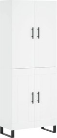 vidaXL Ντουλάπι Λευκό 69,5x34x180 εκ. από Επεξεργασμένο Ξύλο