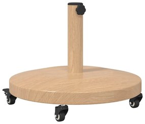 vidaXL Βάση ομπρέλας Ανοιχτό Ξύλο 48 x 48 x 32 εκ.