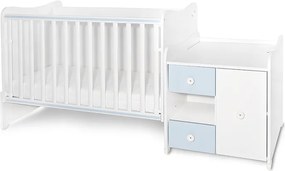 BED MINI MAX NEW 190/72 COLOUR WHITE/BABY BLUE
