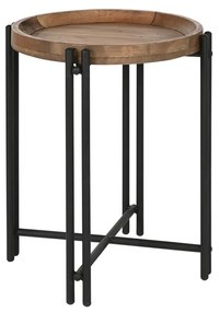 Βοηθητικό Τραπεζάκι Home ESPRIT Ξύλο Μέταλλο 50 x 50 x 60 cm