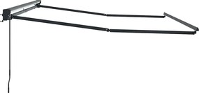 vidaXL Σκελετός Τέντας Ρυθμιζόμενος Ανθρακί 3,5 x 2,5 μ Ατσάλι