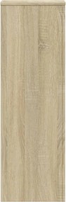 vidaXL Βάσεις Φυτών 2 Τεμ. Sonoma Δρυς 33x33x100εκ. Επεξεργασμένο Ξύλο