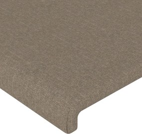 vidaXL Κεφαλάρι Κρεβατιού Μπεζ 144x5x118/128 εκ. Ύφασμα