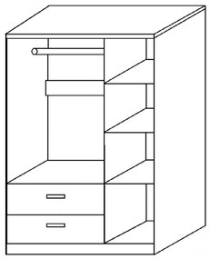 ΝΤΟΥΛΑΠΑ ARTELIBRE TUBEROSA ΛΕΥΚΟ ΜΟΡΙΟΣΑΝΙΔΑ 120X50X180CM