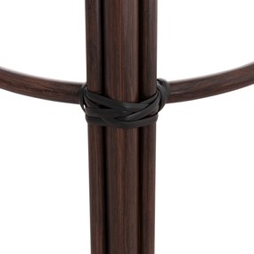ΣΚΑΜΠΟ ΑΛΟΥΜΙΝΙΟΥ ΜΕΣ.ΥΨΟΥΣ CHINO HM6286.01 BAMBOO LOOK &amp; TEXTILENE ΚΑΦΕ 43x43x65Υεκ (1 Τεμμάχια)